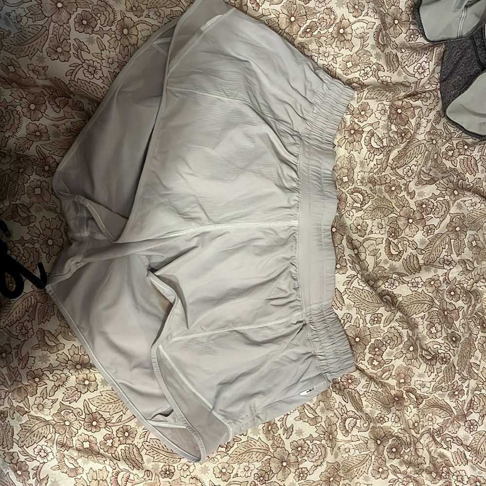 Light grey Hotty Hot Lululemon shorts